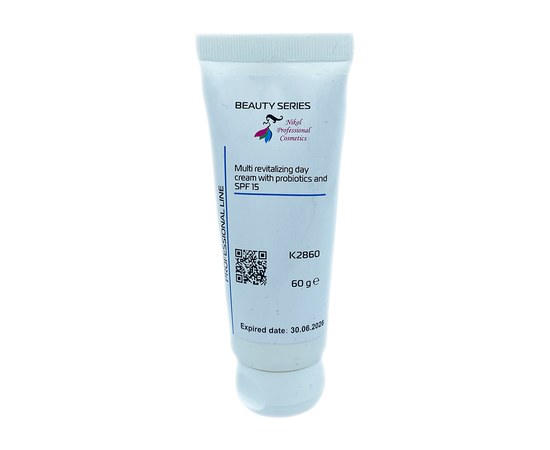 Изображение  Multi-restorative face cream with probiotics and SPF 15 Nikol Professional Cosmetics, 60 g, Volume (ml, g): 60