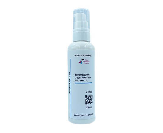 Изображение  Sunscreen cream oil-free with SPF 75 Nikol Professional Cosmetics, 100 g, Volume (ml, g): 100