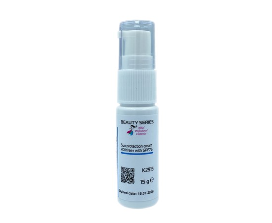 Изображение  Sunscreen cream oil-free with SPF 75 Nikol Professional Cosmetics, 15 g, Volume (ml, g): 15