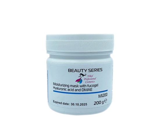 Изображение  Маска экстраувлажняющая с фукогелем, гиалуроновой кислотой и DMAE Nikol Professional Cosmetics, 200 г, Объем (мл, г): 200