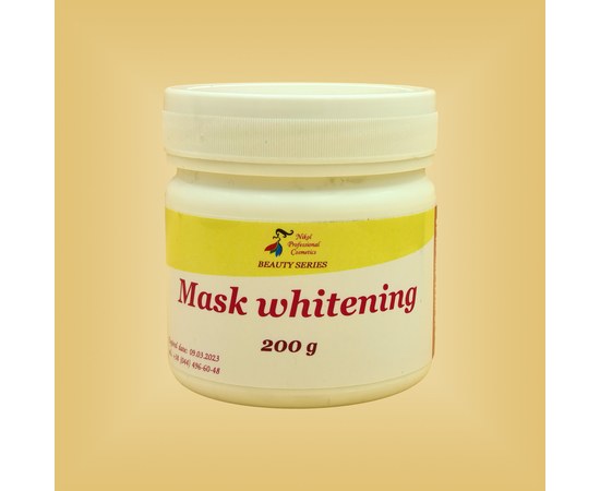 Изображение  Whitening face mask Nikol Professional Cosmetics, 200 g, Volume (ml, g): 200