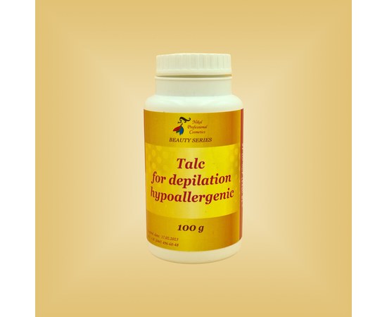 Зображення  Тальк для депіляції гіпоалергенний Nikol Professional Cosmetics, 100 г, Об'єм (мл, г): 100