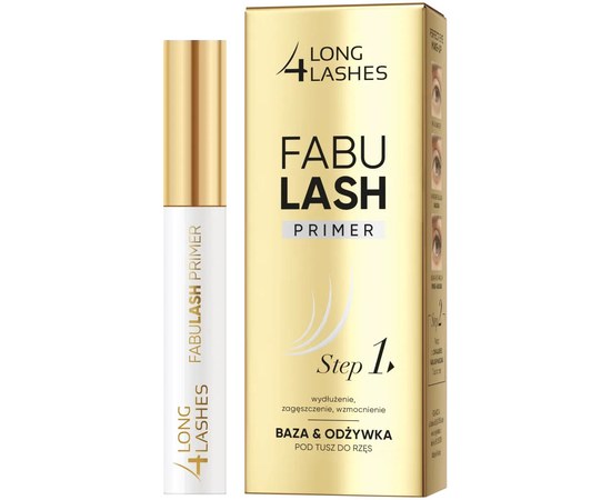 Изображение  Primer base and conditioner for mascara Long4Lashes Fabulash Primer Step-1, 9 ml