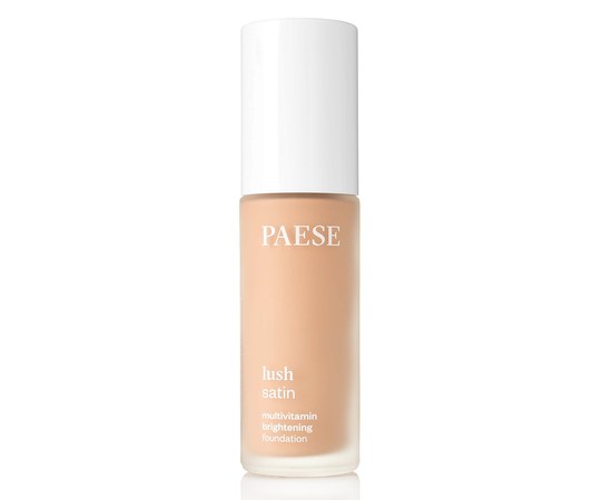 Изображение  Тональный крем мультивитаминный светоотражающий Paese Lush Satin Multivitamin Foundation 33 Golden Beige, 30 мл, Объем (мл, г): 30, Цвет №: 33