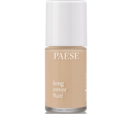 Изображение  Тональный крем флюид выравнивающий для сухой кожи Paese Long Cover Fluid 1.75 Sand Beige, 30 мл, Объем (мл, г): 30, Цвет №: 1.75