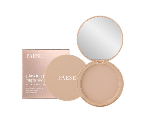 Зображення  Пудра компактна для обличчя Paese Glowing Powder 12 Natural Beige, 10 г, Об'єм (мл, г): 10, Цвет №: 12