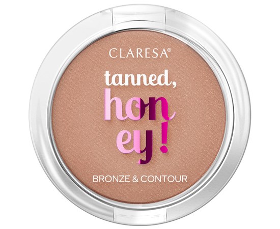 Изображение  Бронзер для лица Claresa Tanned Honey! Bronze & Contour  13 Shimmery, 10 г, Объем (мл, г): 10, Цвет №: 13