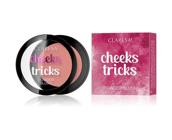 Изображение  Face blush Claresa Cheeks Tricks 01 Charm, 4 g, Volume (ml, g): 4, Color No.: 1