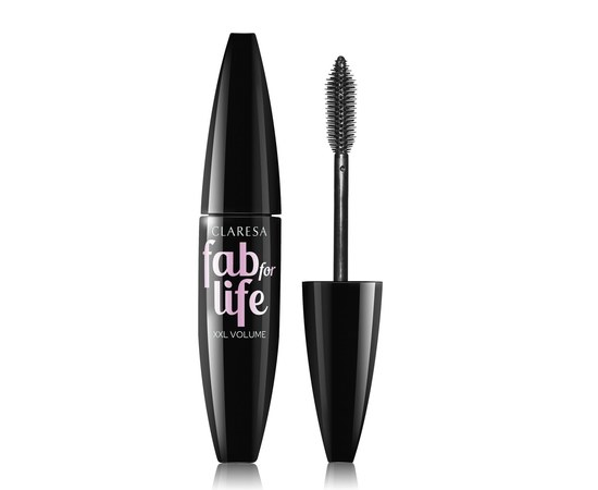 Изображение  Тушь для ресниц Claresa Fab For Life XXL Volume Mascara Black, 10 г