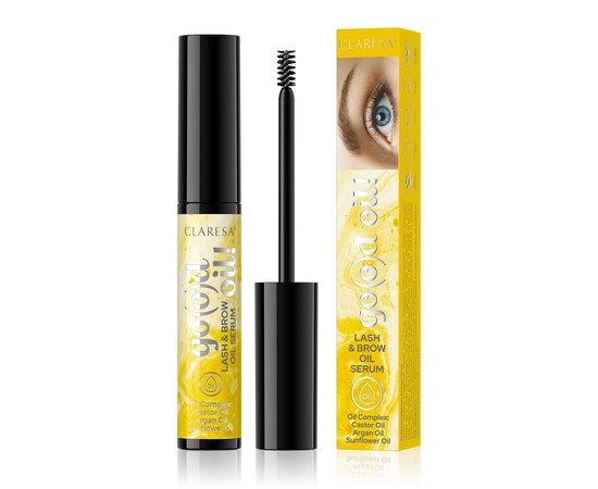 Изображение  Eyelash and eyebrow serum with castor oil Claresa Go(o)d Oil!, 8 g