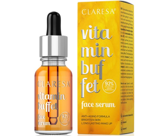 Зображення  Сироватка для обличчя Claresa Vitamin Buffet Face Serum Вітамінна, 16 г