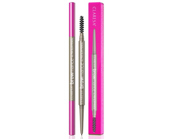 Изображение  Ультратонкий автоматический карандаш для бровей Claresa Browmance Ultra Slim Pencil 02 Medium Brown, 0.07 г, Объем (мл, г): 0.07, Цвет №: 02
