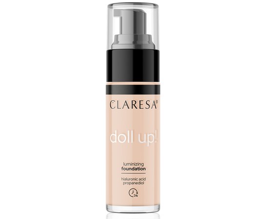 Изображение  Тональный крем Claresa Illuminating Foundation Doll Up! 05 Deep-Medium, 34 г, Объем (мл, г): 34, Цвет №: 05