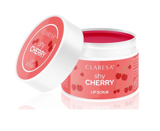 Изображение  Скраб для губ Claresa Lip Scrub Shy Cherry Застенчивая вишня, 15 г
