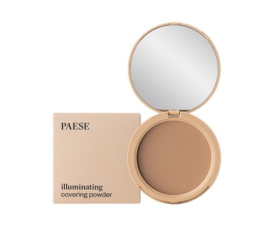 Изображение  Пудра компактная тонирующая для лица Paese Illuminating Covering Powder 3C Golden Beige, 9 г, Объем (мл, г): 9, Цвет №: 3C