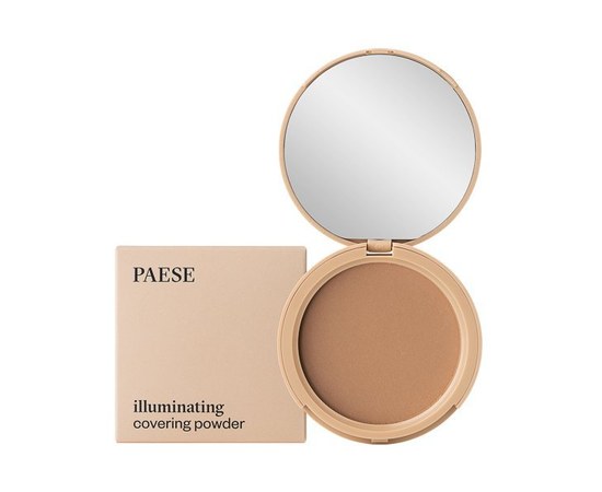 Зображення  Пудра компактна тонуюча для обличчя Paese Illuminating Covering Powder 4C Tanned, 9 г, Об'єм (мл, г): 9, Цвет №: 4C