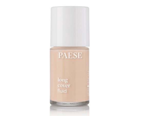 Изображение  Тональный крем флюид выравнивающий для сухой кожи Paese Long Cover Fluid 01 Light Beige, 30 мл, Объем (мл, г): 30, Цвет №: 01