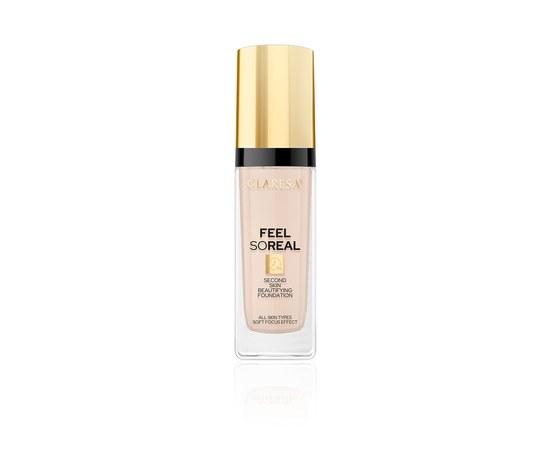 Изображение  Foundation Claresa Make Up Second Skin Feel So Real 04 Medium, 30 ml, Volume (ml, g): 30, Color No.: 4