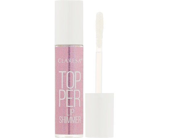 Изображение  Блеск для губ Claresa Topper Lip Shimmer 01 Blink Pink, 4.4 г, Объем (мл, г): 4.4, Цвет №: 01