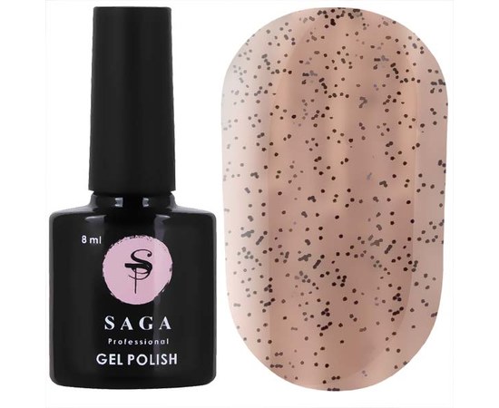 Изображение  Top without a sticky layer with small crumbs Saga 8 ml, No. 4