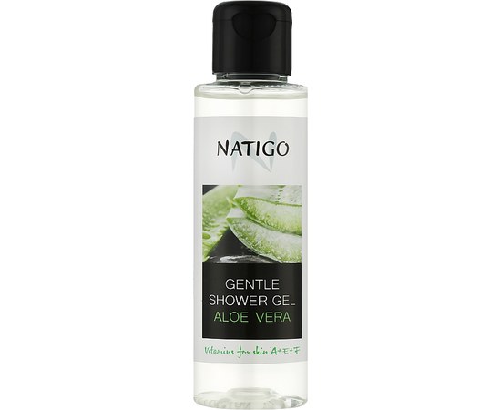Изображение  Нежный гель для душа Natigo Gentle Shower Gel Алоэ вера, 100 мл