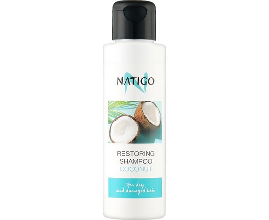 Изображение  Shampoo for damaged and dry hair Natigo Coconut, 100 ml