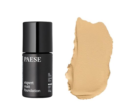 Изображение  Тонирующий 3в1 мусс для лица Paese Expert Matte Foundation 500W Light Beige, 30 мл, Объем (мл, г): 30, Цвет №: 500W