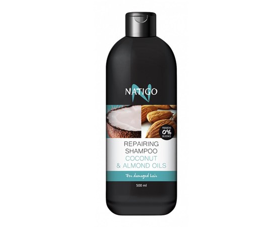 Изображение  Shampoo for damaged and dry hair Natigo Coconut, 500 ml