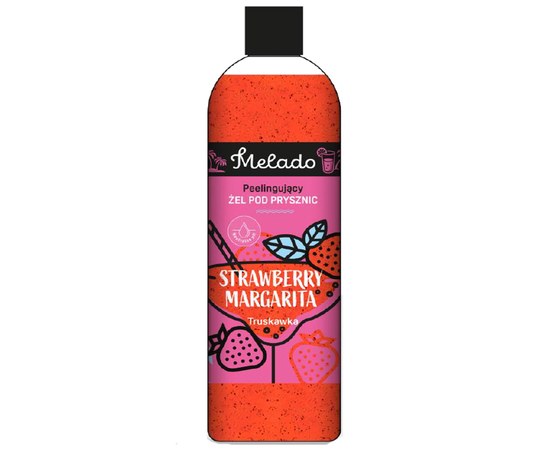 Изображение  Гель-скраб для душа Melado Shower Gel Strawberry Margarita Клубничная Маргарита, 500 мл