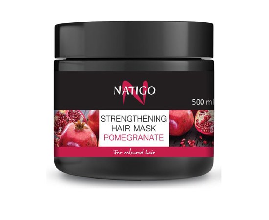 Изображение  Revitalizing mask for colored hair Natigo Pomegranate, 500 ml