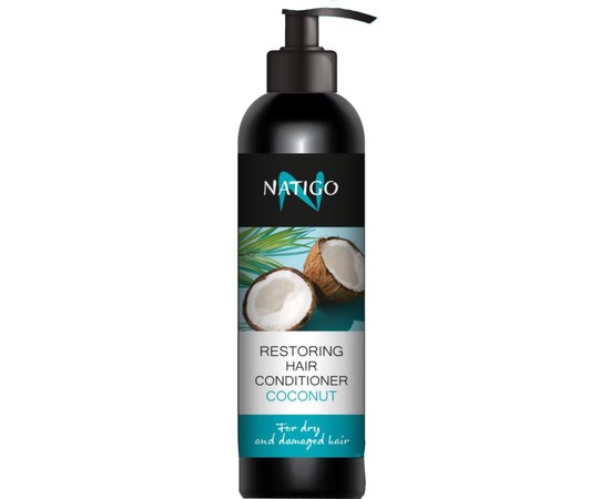 Изображение  Moisturizing hair conditioner Natigo Coconut, 300 ml