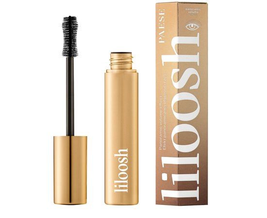 Изображение  Panoramic volume mascara with amber and black orchid aroma Paese Liloosh Black, 10.5 g