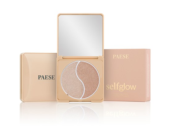 Изображение  Face palette 2in1 Paese Self glow Highlighter Ultra, 6.5 g