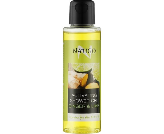 Изображение  Освежающий гель для душа Natigo Activating Shower Gel Имбирь с лаймом, 100 мл