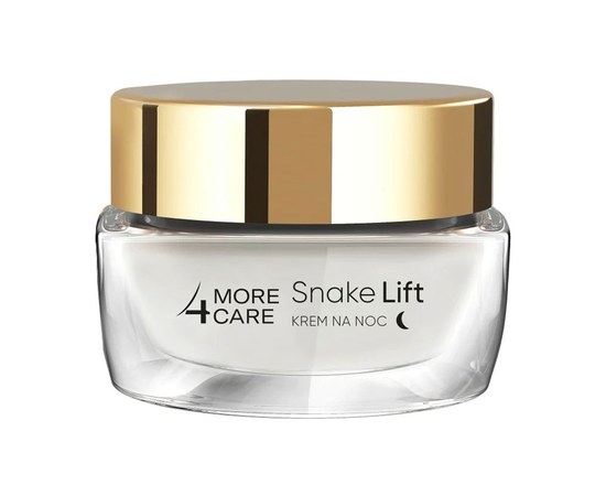 Зображення  Відновлюючий нічний крем для обличчя More4Care Snake Lift Rebuilding Anti-Wrinkle Night Cream, 50 мл