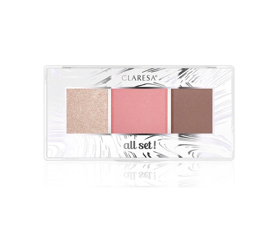 Изображение  Claresa All Set! Contour Palette 01 All Cool!, 12 g, Volume (ml, g): 12, Color No.: 1