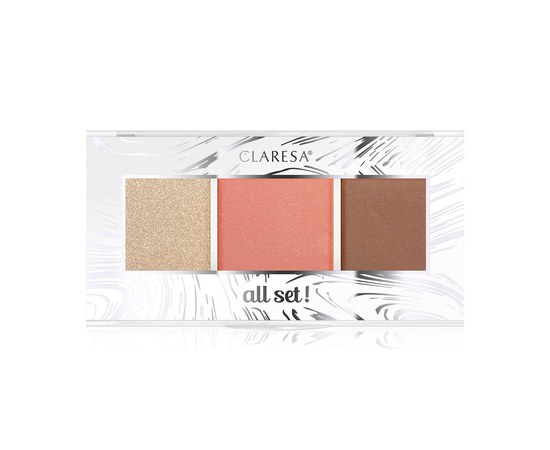 Изображение  Claresa All Set! Contour Palette 02 All Warm!, 12 g, Volume (ml, g): 12, Color No.: 2