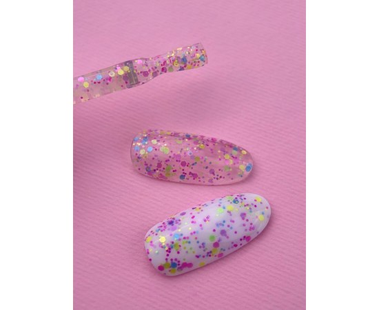 Изображение 3 Top for gel polish LUNAMoon Top Confetti, 13 ml, Volume (ml, g): 13, Options: Confetti