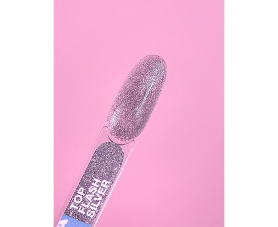 Изображение 3 Top for gel polish LUNAMoon Top Flash Silver, 13 ml, Volume (ml, g): 13, Options: Flash Silver