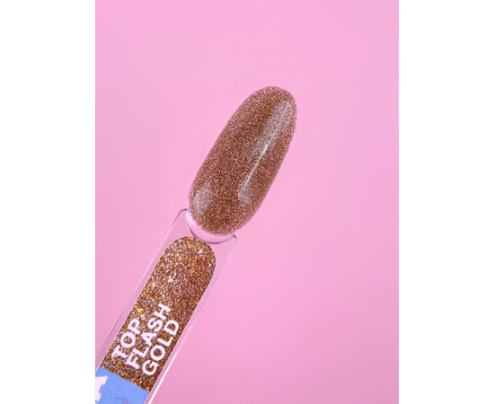 Изображение 3 Top for gel polish LUNAMoon Top Flash Gold, 13 ml, Volume (ml, g): 13, Options: Flash Gold