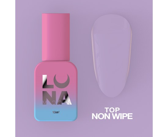 Изображение  Top for gel polish without sticky layer LUNAMoon Top Non Wipe, 13 ml