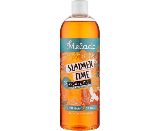 Зображення  Гель для душу жіночий "Розмарин та апельсин" Melado Summer Time Rosemary & Orange, 750 мл