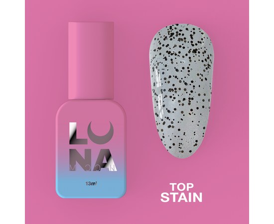 Изображение  Top for gel polish LUNAMoon Top Stain, 13 ml, Volume (ml, g): 13, Color No.: Stain