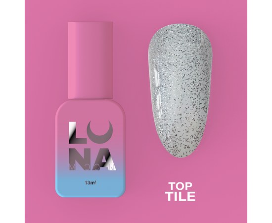 Изображение  Matte top for gel polish without sticky layer LUNAMoon Top Tile, 13 ml