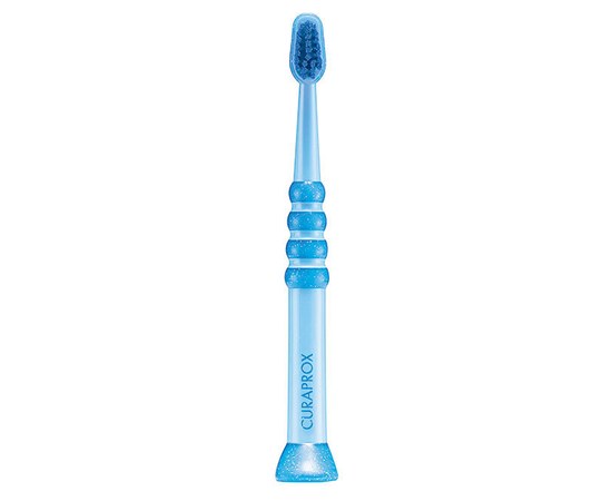 Изображение  Children's toothbrush Curaprox Ultra Soft CS Baby 4260-04 D 0.09 mm blue, blue bristles up to 4 years, Color No.: 4