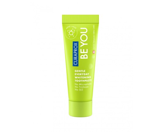 Изображение  Curaprox Be You Green whitening toothpaste with apple flavor, 10 ml, Volume (ml, g): 10