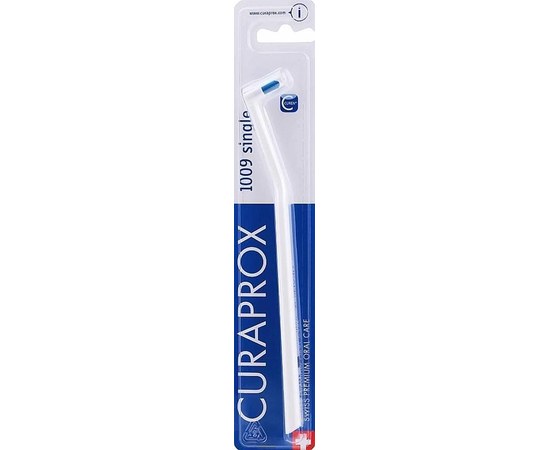 Зображення  Монопучкова зубна щітка Curaprox Single CS 1009-07 D 0.12 мм 9 мм, біла, Цвет №: 07