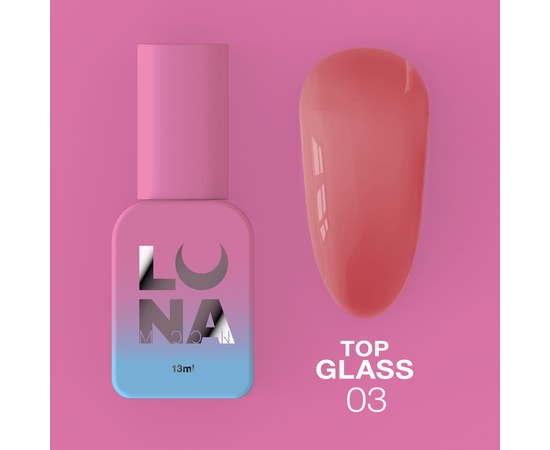 Изображение  Top for gel polish LUNAMoon Top Glass No. 3, 13 ml, Volume (ml, g): 13, Color No.: 3