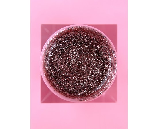 Изображение 3 Гель с блестками для ногтей LUNAMoon Platinum Gel №4, 5 мл, Объем (мл, г): 5, Вариант: 04, Цвет: Серебряный