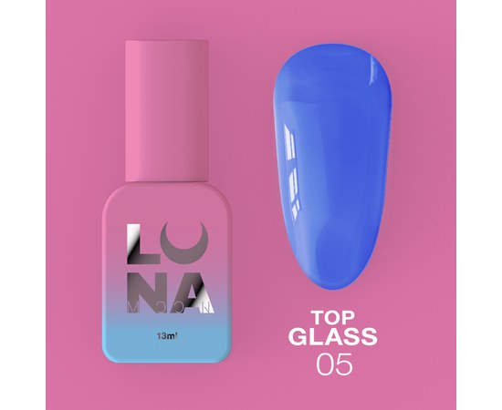 Зображення  Топ для гель-лаку LUNAMoon Top Glass № 5, 13 мл, Об'єм (мл, г): 13, Цвет №: 05